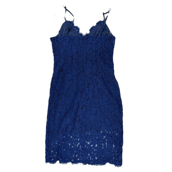 Lulus Womens Flirting with Desire Bodycon Dress Sleeveless Navy Size Medium - Picture 2 of 12